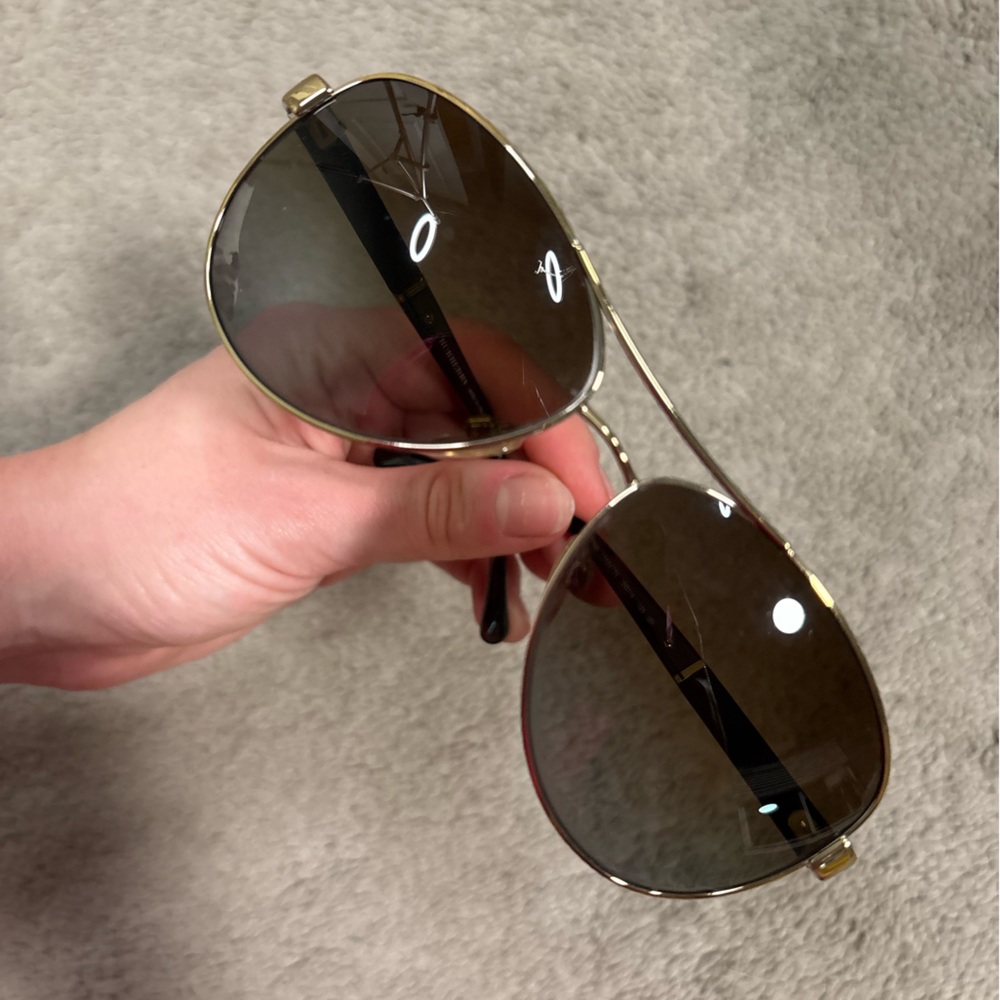 Burberry Polarized Aviator Sunglasses - Picture 7 of 7